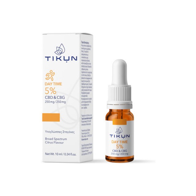 Tikun Day Time 5% Έλαιο Κάνναβης σε Σταγόνες CBD 250mg & CBG 250mg με …