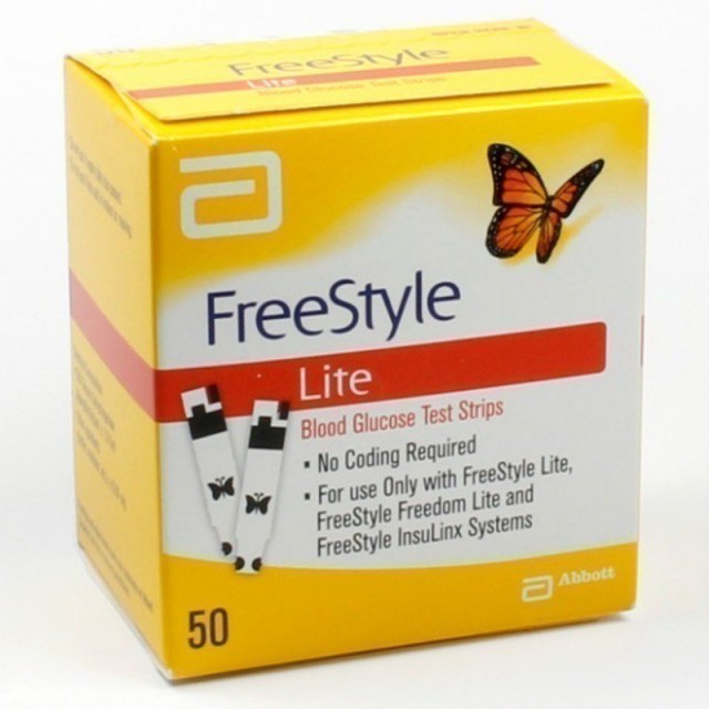 ABBOT FREESTYLE LITE 50 TEST STRIPS ABBOT FREESTYLE LITE 50 TEST STRIPS