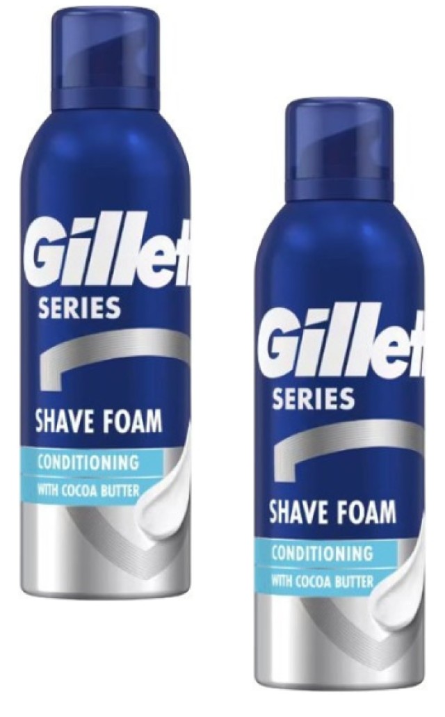 Gillette PROMO Series Conditioning Αφρός Ξυρίσματος με Βούτυρο Κακάο 2 …