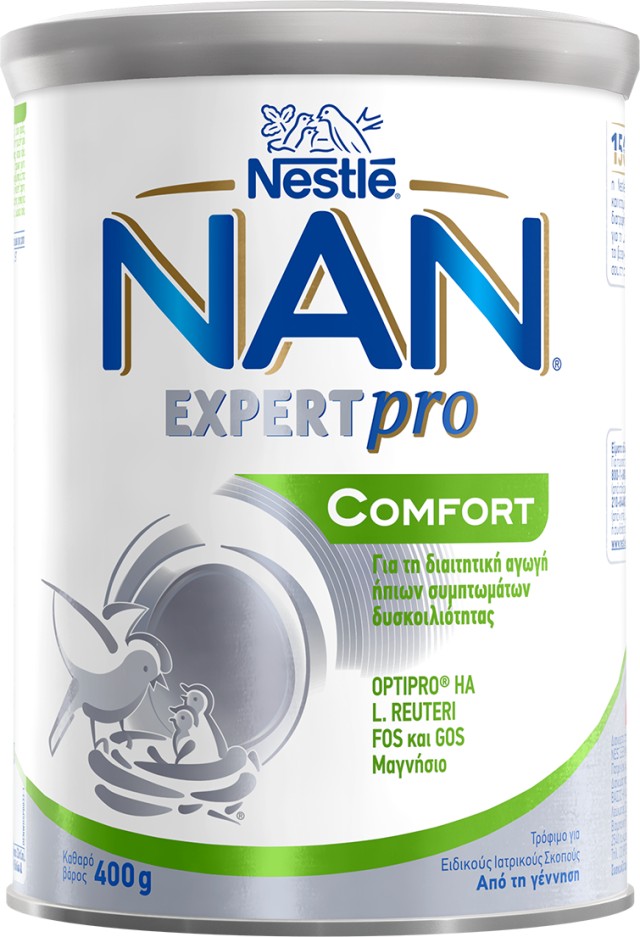 Nestle Nan Expert Pro Comfort Γάλα σε Σκόνη για 0m+ Βρέφη με Ήπια Συμπτώματα Δυσκοιλιότητας 400gr