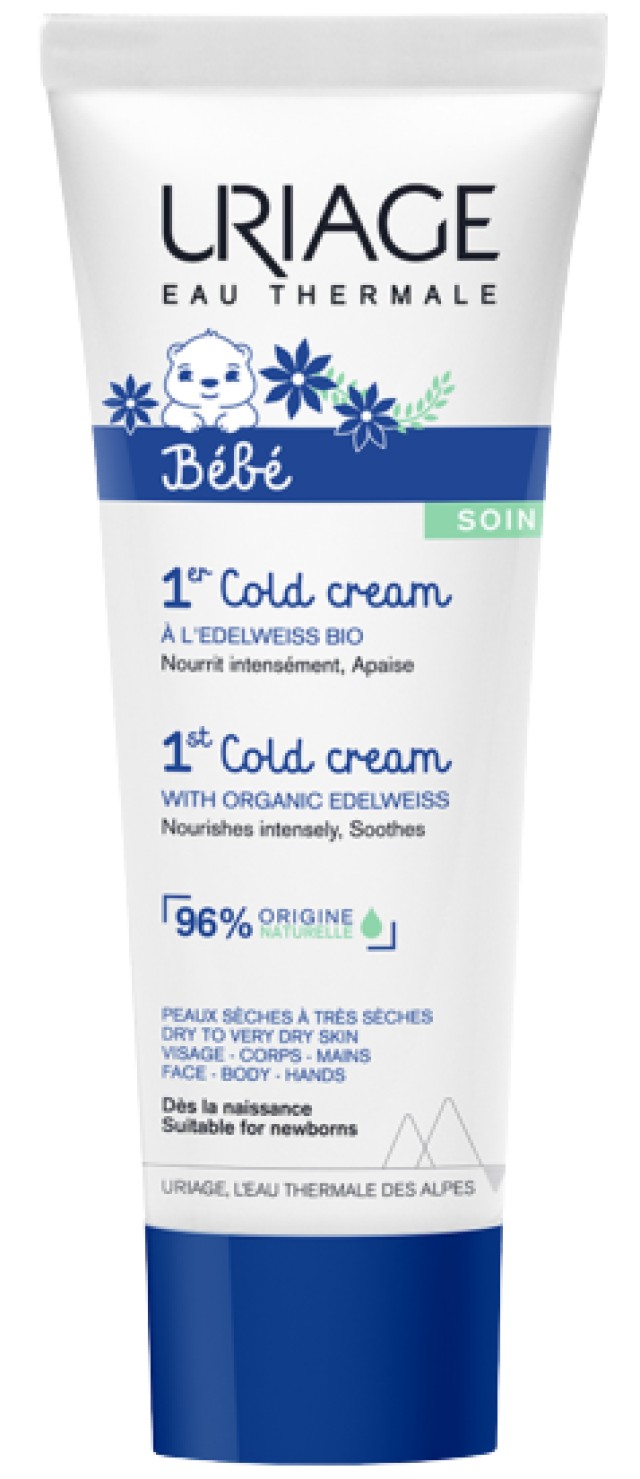 Uriage Bebe 1st Cold Cream Ενυδατική Κρέμα για Πρόσωπο & Σώμα, 75ml
