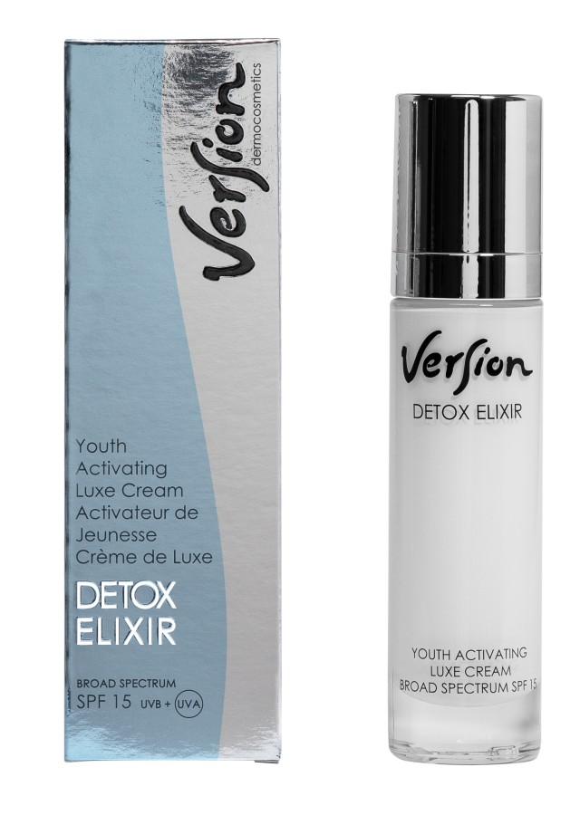 Version Detox Elixir Cream SPF15 Αντιρυτιδική Κρέμα Προσώπου με Αντιοξ …