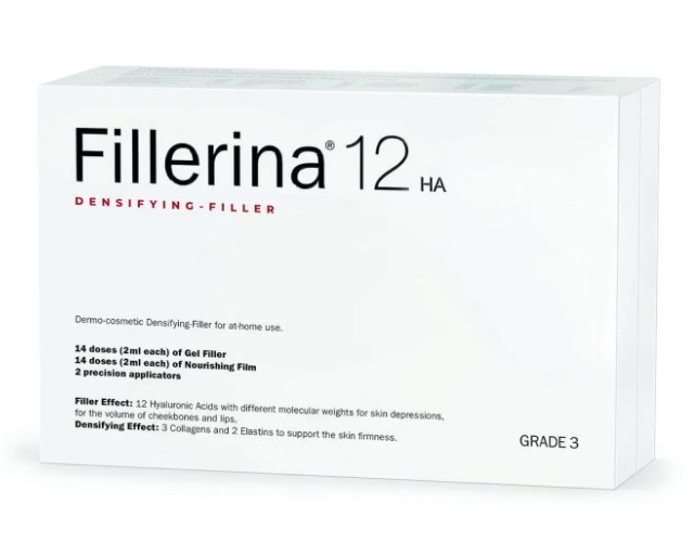 Labo Fillerina 12 Densifying Filler Intensive Filler Treatment Grade 3 Στάδιο 3 Gel Αναπλήρωσης Όγκου 2ml - Φιλμ Θρέψης 2ml - Απλικατέρ Ακριβείας 2 Τεμάχια