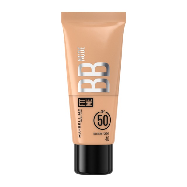 Maybelline Fit Me Nude BB Κρέμα με SPF50 Ν.40 για Υψηλή Κάλυψη 30ml