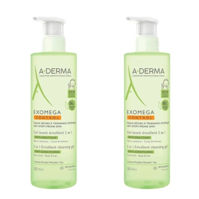 A-DERMA Promo Exomega Control 2 in 1 Anti-Scratching Emollient Cleansi &hellip;