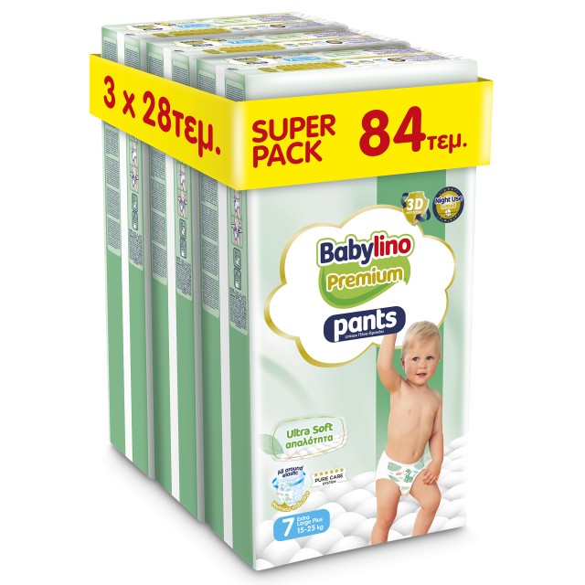 Πάνες Βρακάκι Babylino Premium Pants Ultra Soft Απαλότητα No7 Super Pa &hellip;