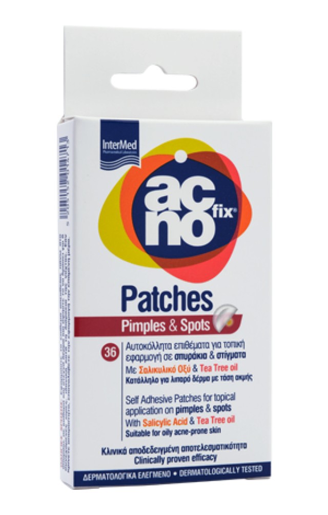 Intermed Acnofix Patches for Pimples & Spots Αυτοκόλλητα Επιθέματα για Σπυράκια και Στίγματα 36 Τεμάχια