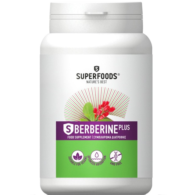 Superfoods S Berberine Plus 1200mg για την Ρύθμιση της Γλυκόζης, του Μ … Superfoods S Berberine Plus 1200mg για την Ρύθμιση της Γλυκόζης, του Μ …