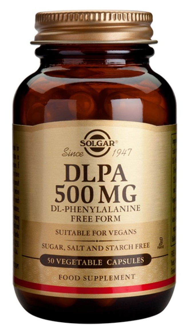 Solgar DLPA 500mg Συμπλήρωμα Διατροφής με Αντικαταθλιπτικές Ιδιότητες 50 Ταμπλέτες