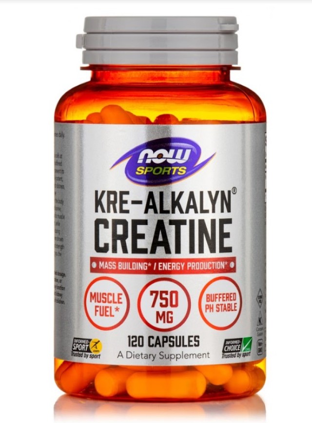 Now Foods Kre - Alkalyn® Creatine Συμπλήρωμα Καθαρής Κρεατίνης 120 Κάψ …