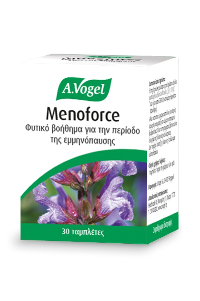 A.Vogel Ανακούφιση Εμμηνόπαυσης & Ορμονικών Μεταβολών Menoforce Φυτικό Συμπλήρωμα 30 Ταμπλέτες