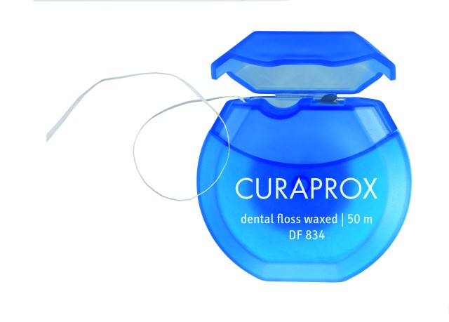 Curaprox DF 834 Dental Floss Waxed Οδοντικό Νήμα Κηρωμένο 50m [7338419 …