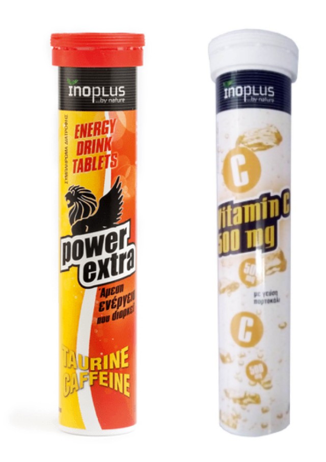 InoPlus PROMO Power Extra Ταυρίνη & Καφεΐνη Άμεση Ενέργεια 20 Αναβράζο …