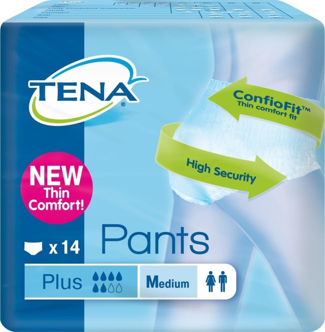 Tena Pants Plus Medium Εσώρουχα Ακράτειας 14 Τεμάχια [80-110cm]