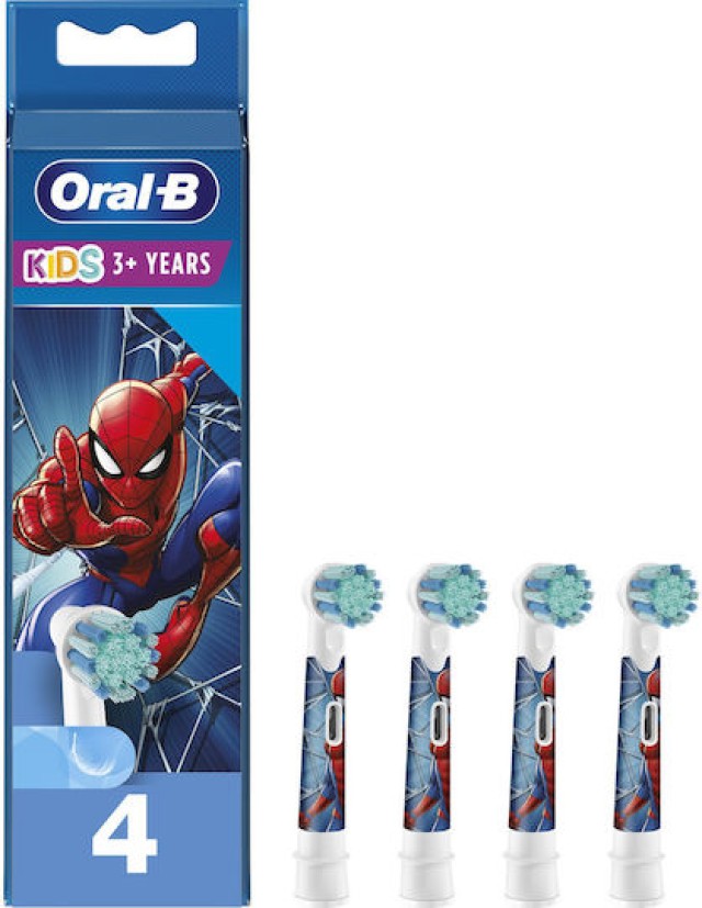Oral B Kids 3+ Spiderman Ανταλλακτικές Κεφαλές Παιδικής Ηλεκτρικής Οδο …