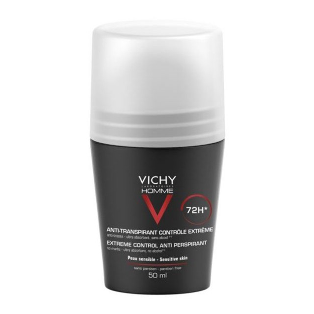 Vichy Homme 72h Deodorant For Extreme Anti Perspirant Αποσμητικό Roll- &hellip;