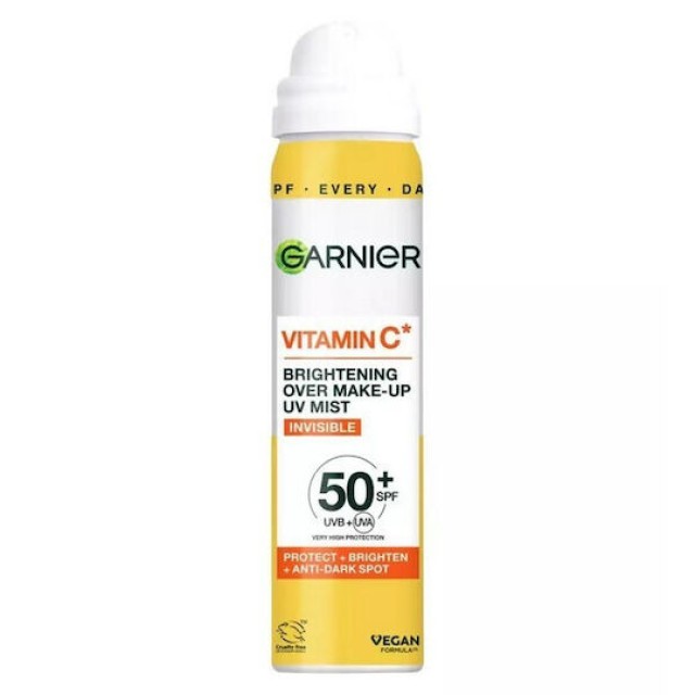 Garnier Vitamin C Brightening Over Makeup UV SPF50+ Αντηλιακό Mist Προ … Garnier Vitamin C Brightening Over Makeup UV SPF50+ Αντηλιακό Mist Προ …
