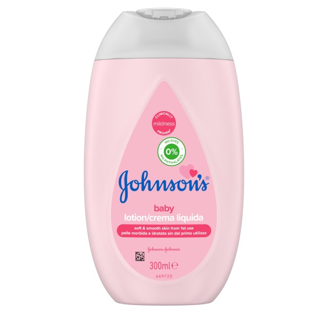 Johnsons® Baby Soft Lotion Για Θρέψη Της Παιδικής Επιδερμίδας 300ml