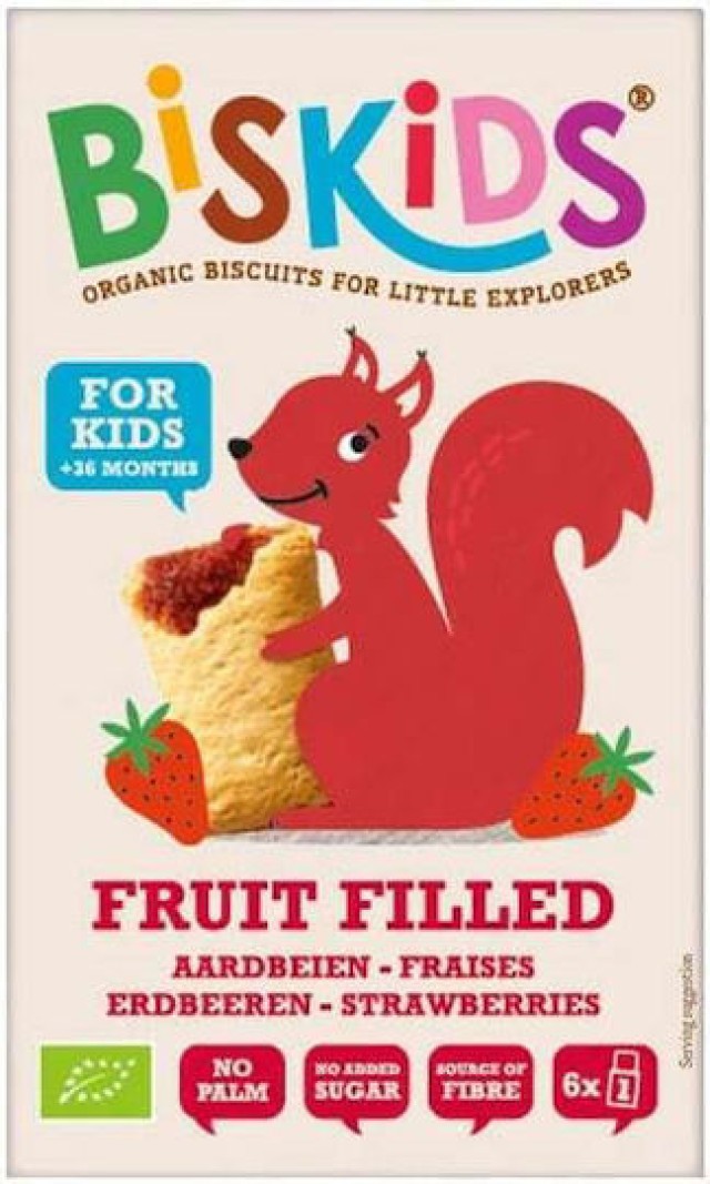 Belkorn BisKids Strawberry Οργανικά Μπισκότα Γεμιστά με Φράουλα για Πα … Belkorn BisKids Strawberry Οργανικά Μπισκότα Γεμιστά με Φράουλα για Πα …