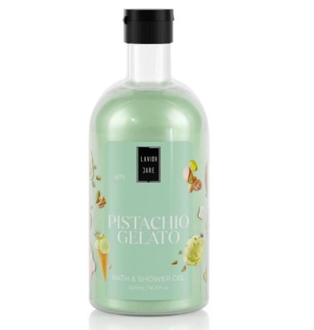Lavish Care Pistachio Gelato Bath & Shower Αφρόλουτρο Gel με Άρωμα Παγ …