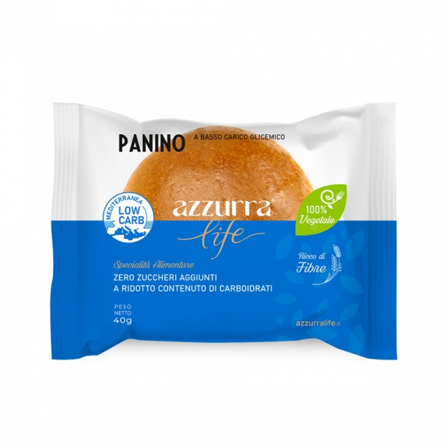 Azzurra Life Panino Ψωμάκι για Burger με Χαμηλούς Υδατάνθρακες 40gr