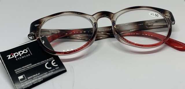 Zippo Γυαλιά Πρεσβυωπίας Κοκάλινα Χρώμα:Κόκκινο Καφέ [31Z-PR41-150] +1.50