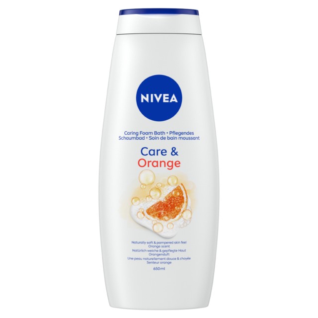 Nivea Κρεμώδης Αφρόλουτρο Care & Orange 650ml