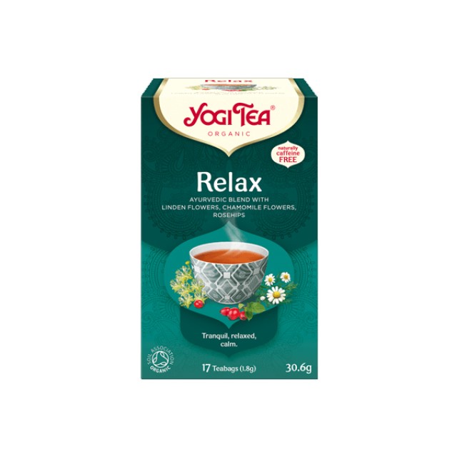 Yogi Tea Relax Τσάι για Χαλάρωση 17 Φακελάκια 30,6gr