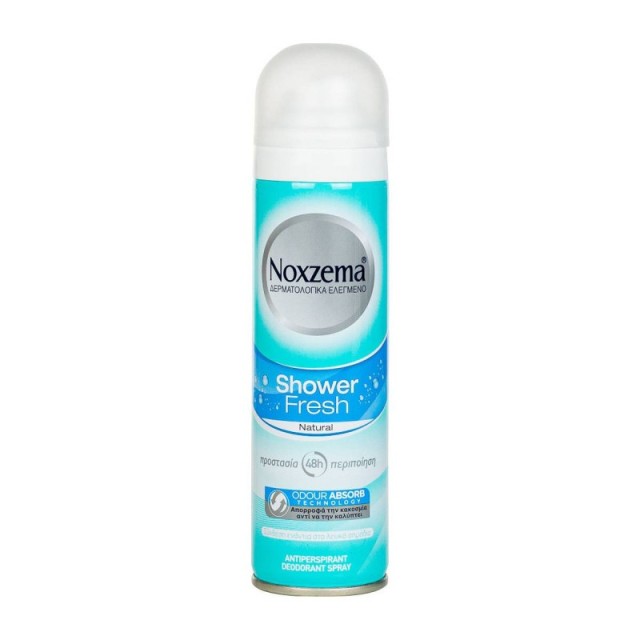 Noxzema Shower Fresh Natural Αποσμητικό Spray 48ωρης Προστασίας 150ml