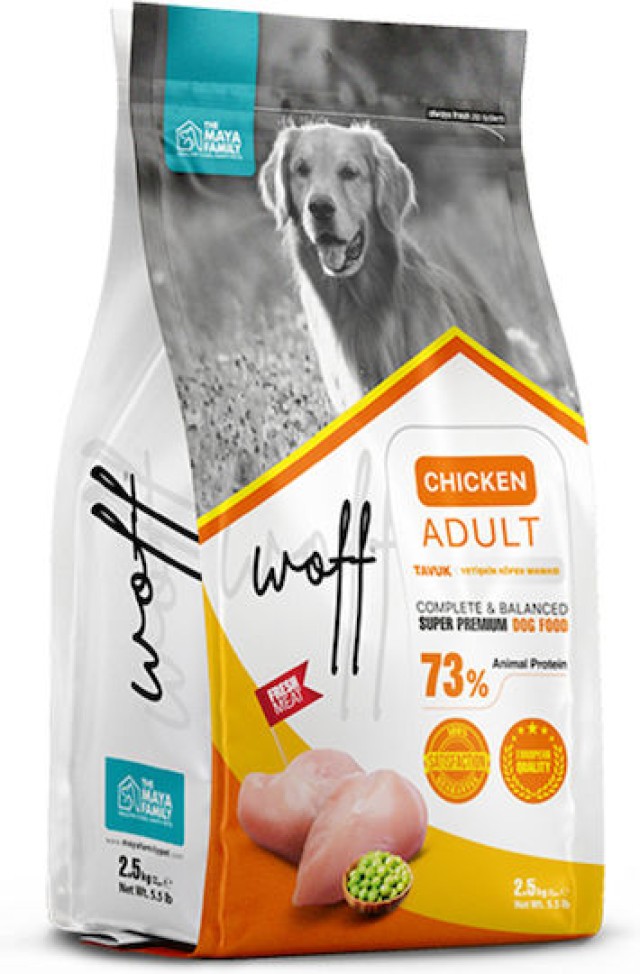 Maya Family Woff Chicken Adult Ξηρά Τροφή για Ενήλικους Σκύλους με Κο … Maya Family Woff Chicken Adult Ξηρά Τροφή για Ενήλικους Σκύλους με Κο …