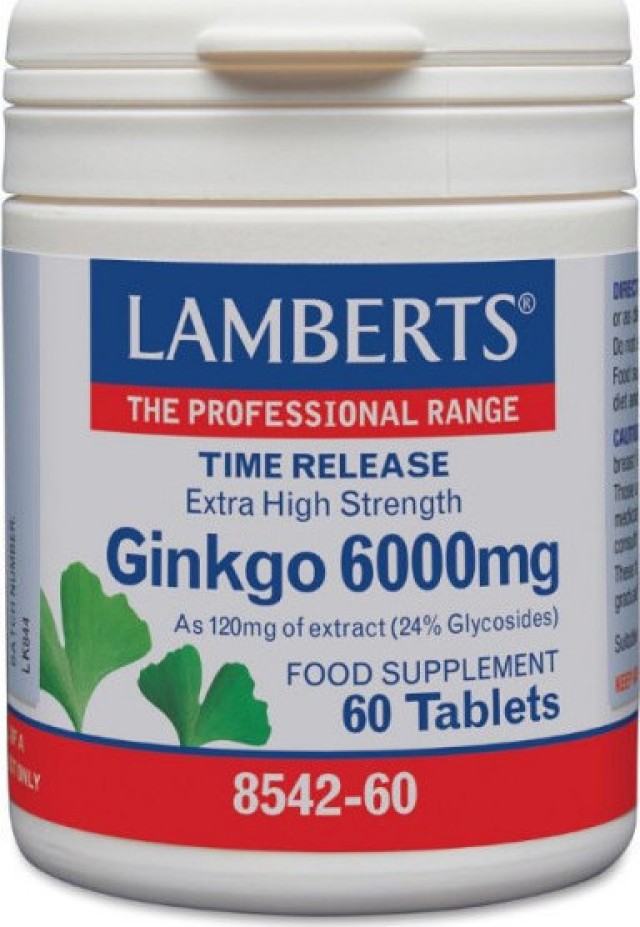 Lamberts Ginkgo Biloba Extract 6000mg Συμπλήρωμα Διατροφής Για Την Καλ …