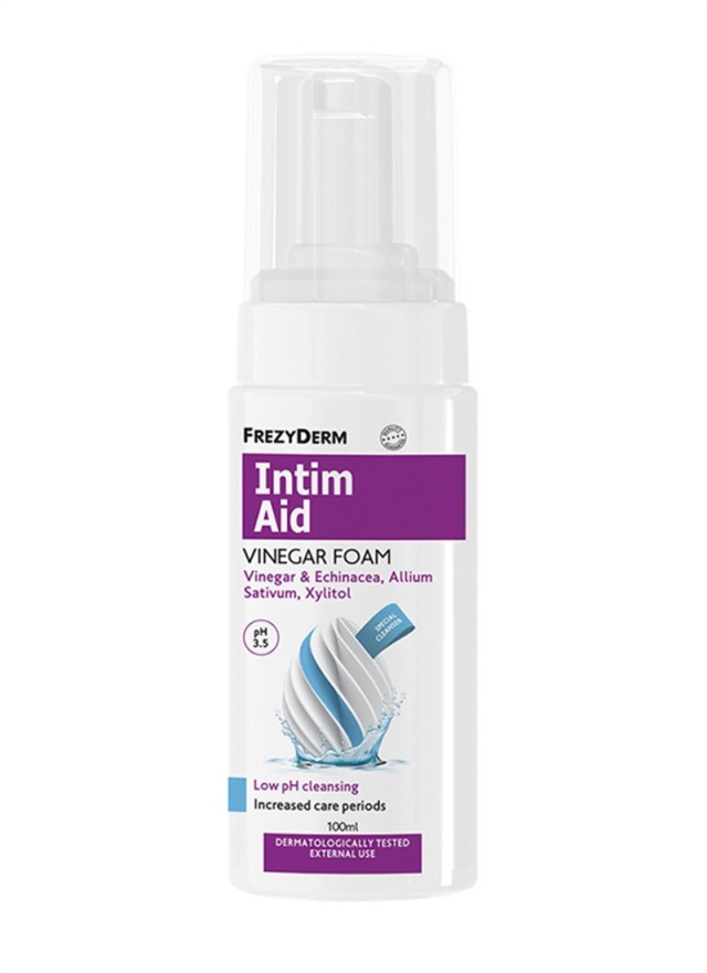Frezyderm Intim Aid Vinegar Foam Ειδικός Αφρός Καθαρισμού Ευαίσθητης Π …