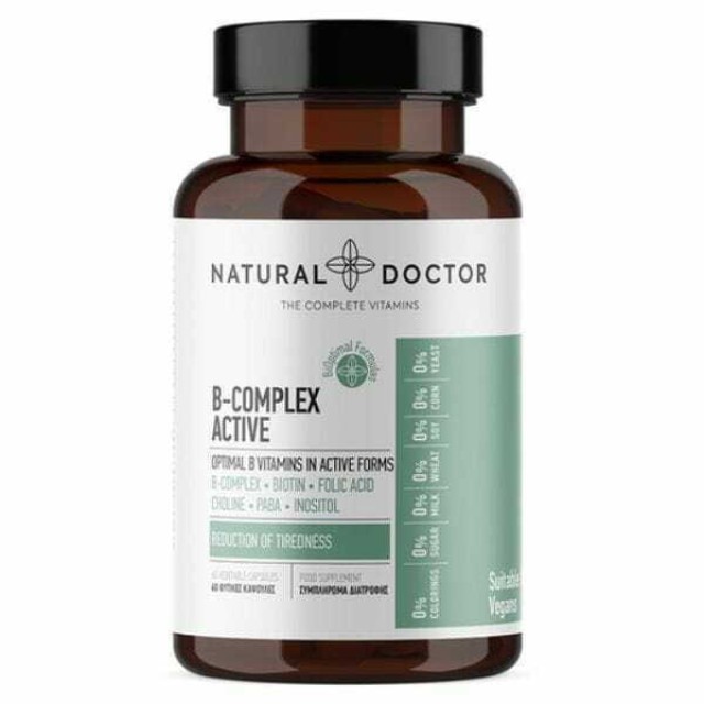Natural Doctor B Complex Active Συμπλήρωμα Διατροφής Βιταμινών του Συμ …