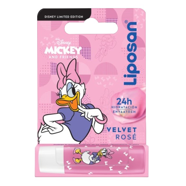 Liposan Soft Rose Blister Disney Daisy 24ωρη Ενυδάτωση Χειλιών 4,8gr