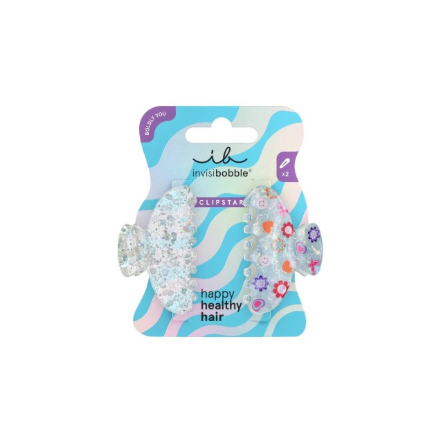 Invisibobble Boldly Clipstar M Cosmic Glow Κλάμερ Μεσαίου Μεγέθους 2 Τ …