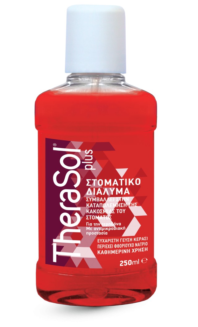 Therasol Plus Στοματικό Διάλυμα Καθημερινής Χρήσης με Αντιμικροβιακή Δ &hellip;
