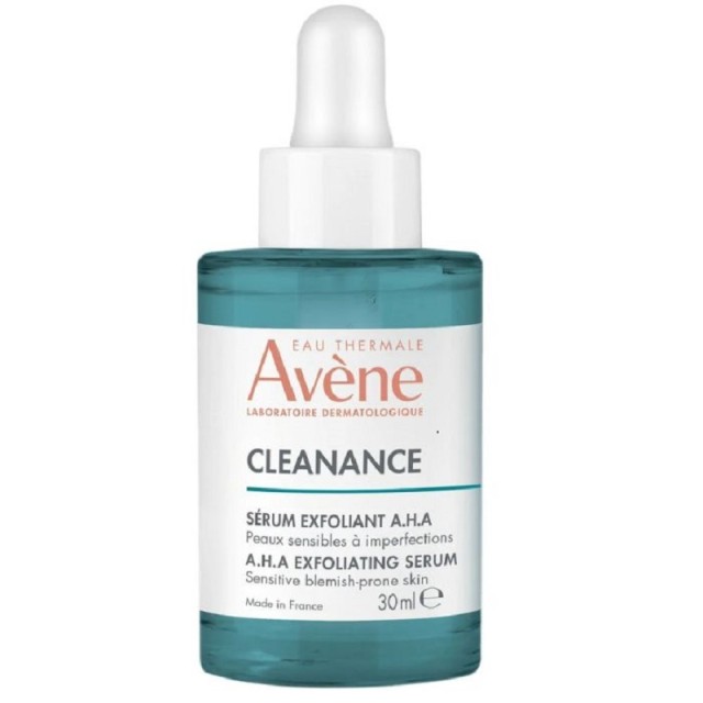 Avene Cleanance A.H.A Serum Ορός Λείανσης Προσώπου για Ευαίσθητες & με Ατέλειες Επιδερμίδες 30ml