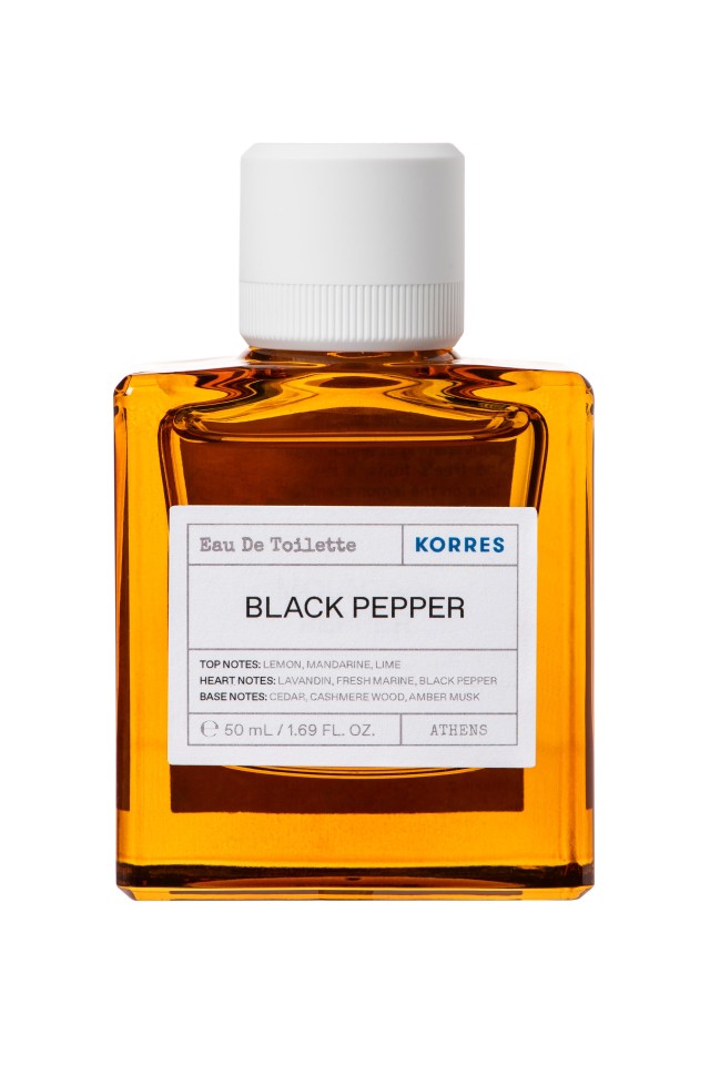 Korres Black Pepper Eau De Toilette Ανδρικό Άρωμα 50ml