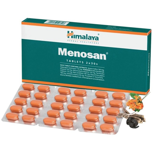 Himalaya Menosan για την Εμμηνόπαυση 60 Ταμπλέτες [2 Καρτέλες x 30 Ταμπλέτες]