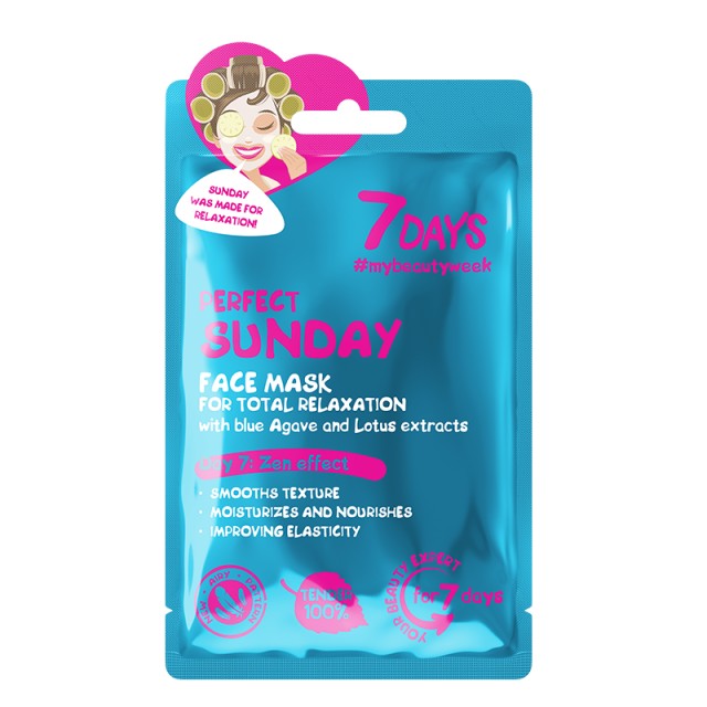 7Days Perfect Sunday Face Sheet Mask Μάσκα Προσώπου για Κανονικές & … 7Days Perfect Sunday Face Sheet Mask Μάσκα Προσώπου για Κανονικές & …