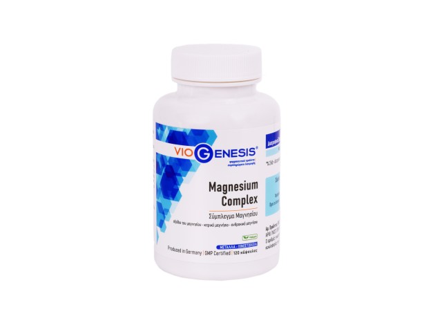 VioGenesis Magnesium Complex Φόρμουλα Μαγνησίου για την Καλή Υγεία των Οστών - Μυών 120 Κάψουλες