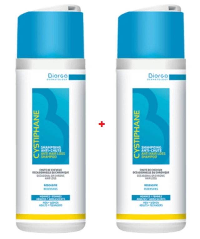 Biorga PROMO Cystiphane Shampoo Anti-Chute Shampoo Against Hair Loss 2x200ml