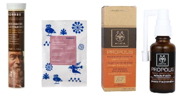 Korres Bundle Echinacea & Vitamin C Συμπλήρωμα Διατροφής με Γεύση Λεμό …