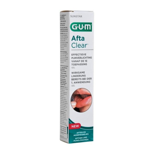 Gum Afta Clear Gel Τζελ τοπικής εφαρμογής για τη θεραπεία των Αφθών, 1 … Gum Afta Clear Gel Τζελ τοπικής εφαρμογής για τη θεραπεία των Αφθών, 1 …