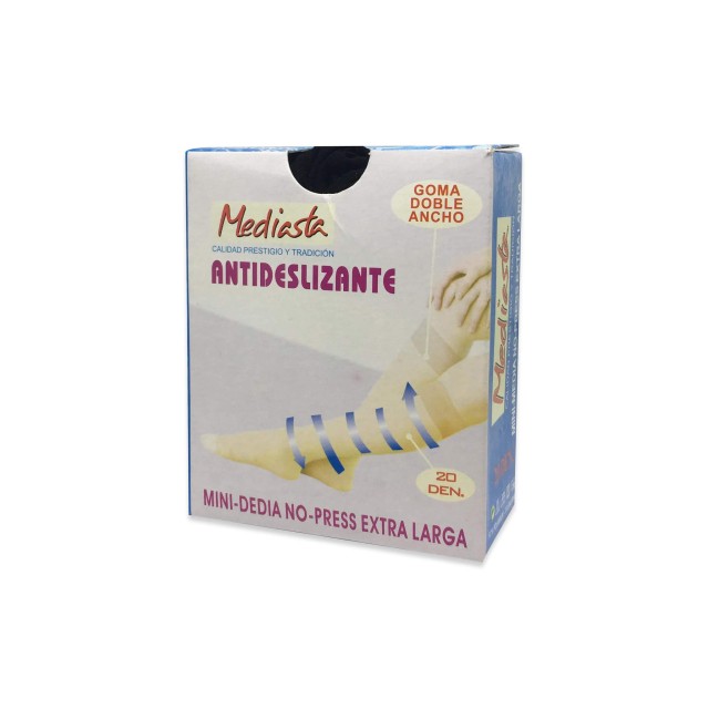 Mediasta Antideslizante Κάλτσες Κάτω Γονάτος 20den Μαύρο - 2 Ζεύγη