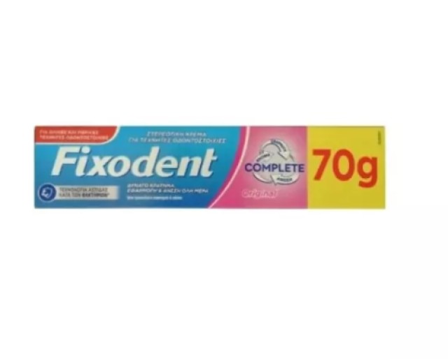 Fixodent Complete Original Fixing Cream for Artificial Dentures 70gr