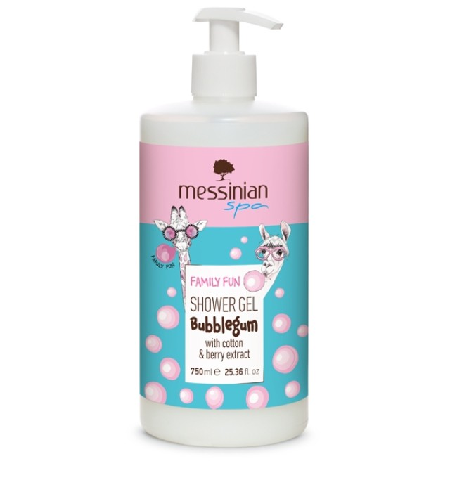 Messinian Spa Family Fun Shower Gel Bubblegum Αφρόλουτρο με Άρωμα Τσιχ … Messinian Spa Family Fun Shower Gel Bubblegum Αφρόλουτρο με Άρωμα Τσιχ …