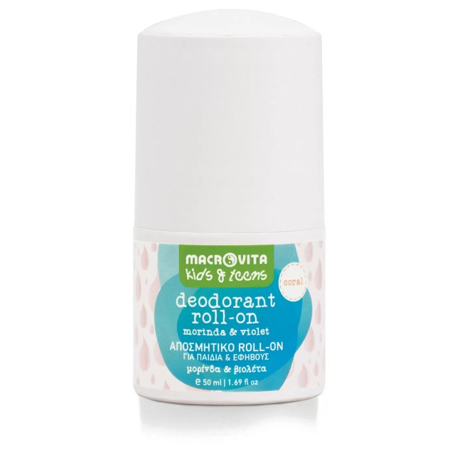 Macrovita Kids & Teens Coral Αποσμητικό Roll on για Παιδιά & Έφηβους μ … Macrovita Kids & Teens Coral Αποσμητικό Roll on για Παιδιά & Έφηβους μ …