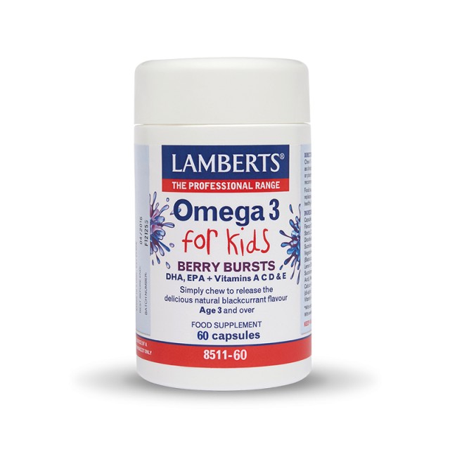 Lamberts Omega 3 For Kids Berry Bursts Ιχθυέλαιο 5πλης Μοριακής Απόστα …