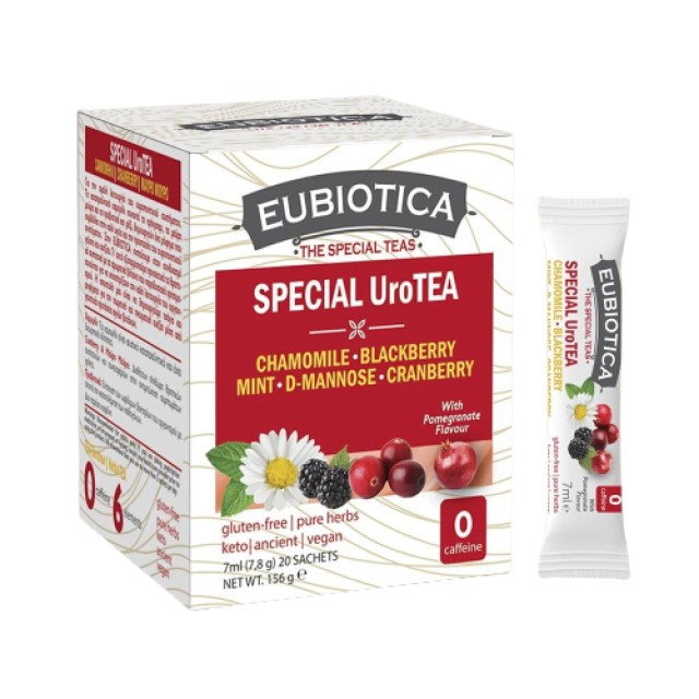 Eubiotica Chamomile Special UroTEA Τσάι Βοτάνων για την Ομαλή Λειτουργία του Ουροποιητικού 20 Φακελάκια x 7ml